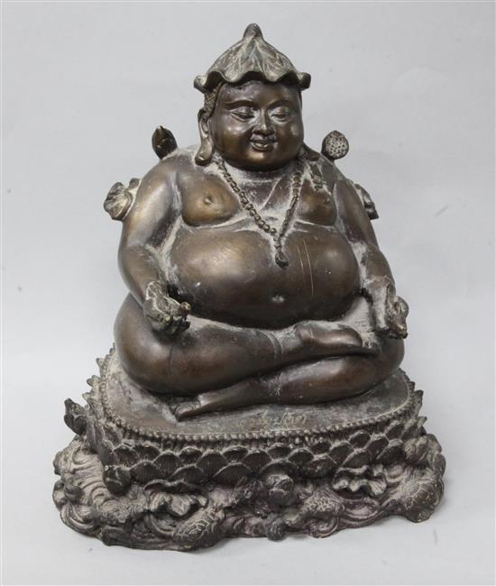 A Thai bronze Buddha